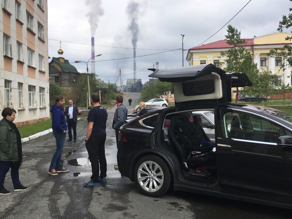Eco-friendly cars? Not 100% so if the nickel in the batteries is produced at the factory in the background. Photo: Vlad Nikiforov
