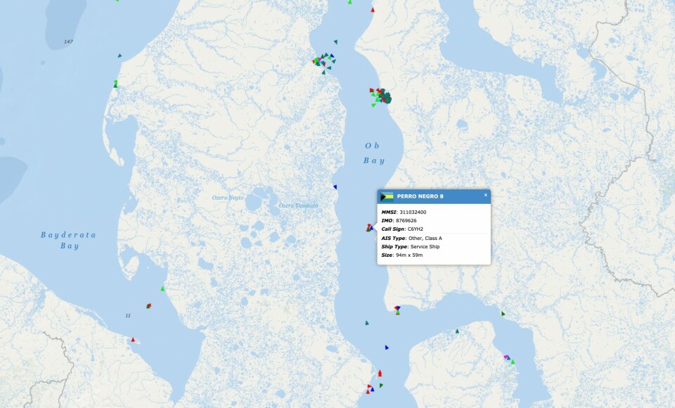 The Perro Negro 8 is drilling at the Geofyzicheskoye field in the Gulf of Ob.