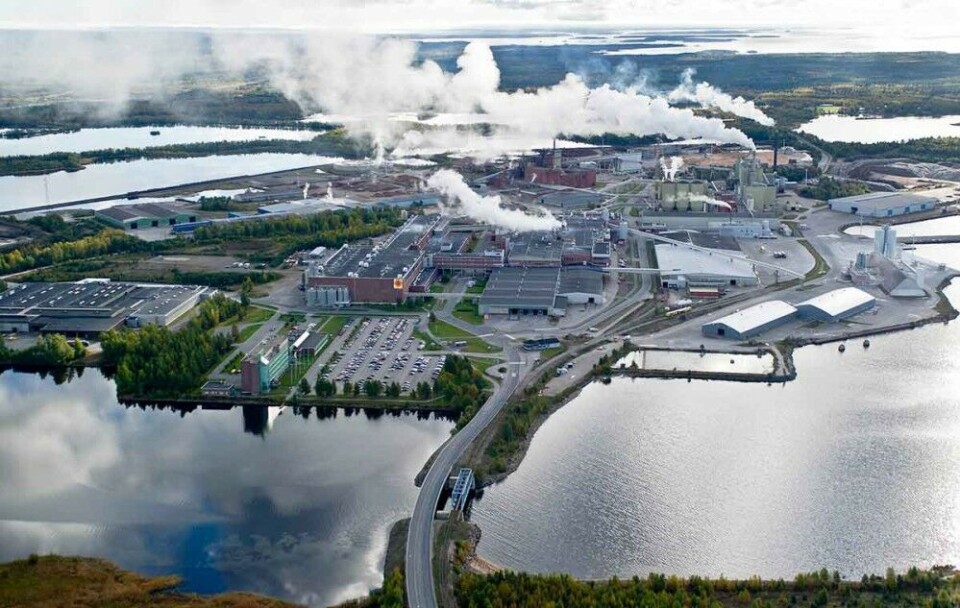 Veitsiluoto Mill in Kemi, northern Finland, produces paper, pulp and sawn products. Photo: Stora Enso
