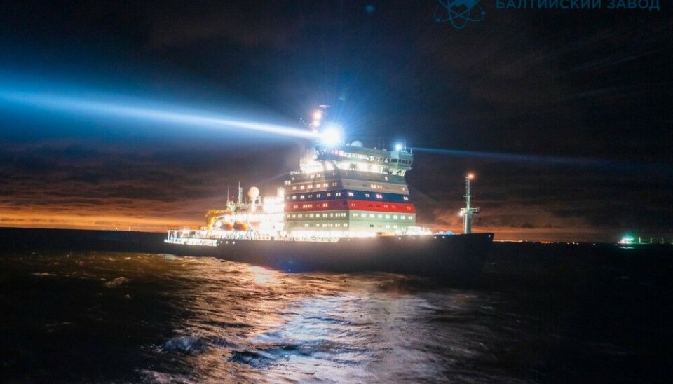 The 'Ural' is the third LK-60 nuclear powered icebreaker built by the Baltic Yard. It could end up working primarily for oil company Rosneft. Photo: Baltic Yard