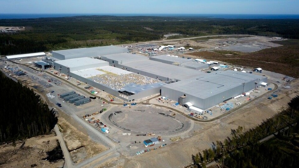 Full speed ahead for construction of the battery factory near Skellefteå. Photo: Nordvolt
