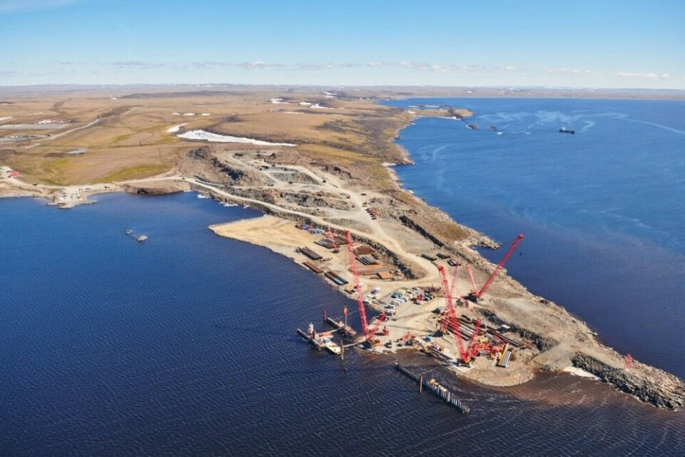 The Sever Bay terminal will be a key object for the Vostok Oil project. Photo: Rosneft