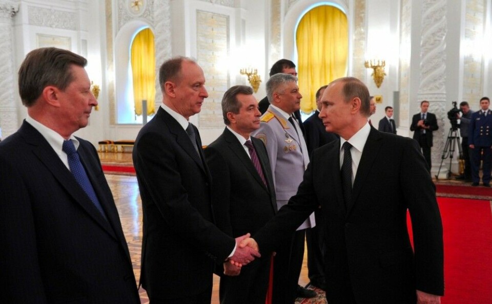 Nikolai Patrushev is father of Andrei and Dmitry Patrushev and a close friend of Vladimir Putin. Photo: Kremlin