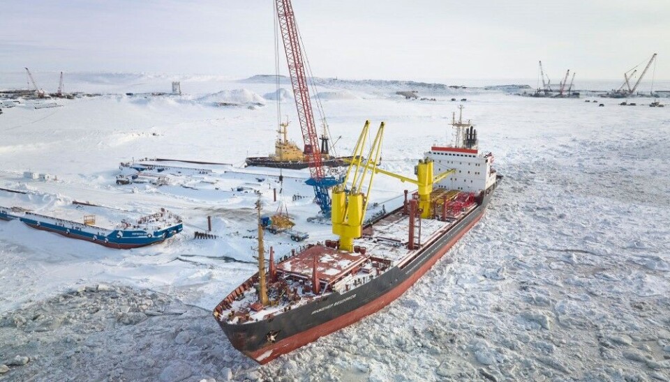 Ships escorted by icebreakers to terminals on the Yenisey River. Photo: RN-Vankor on VK