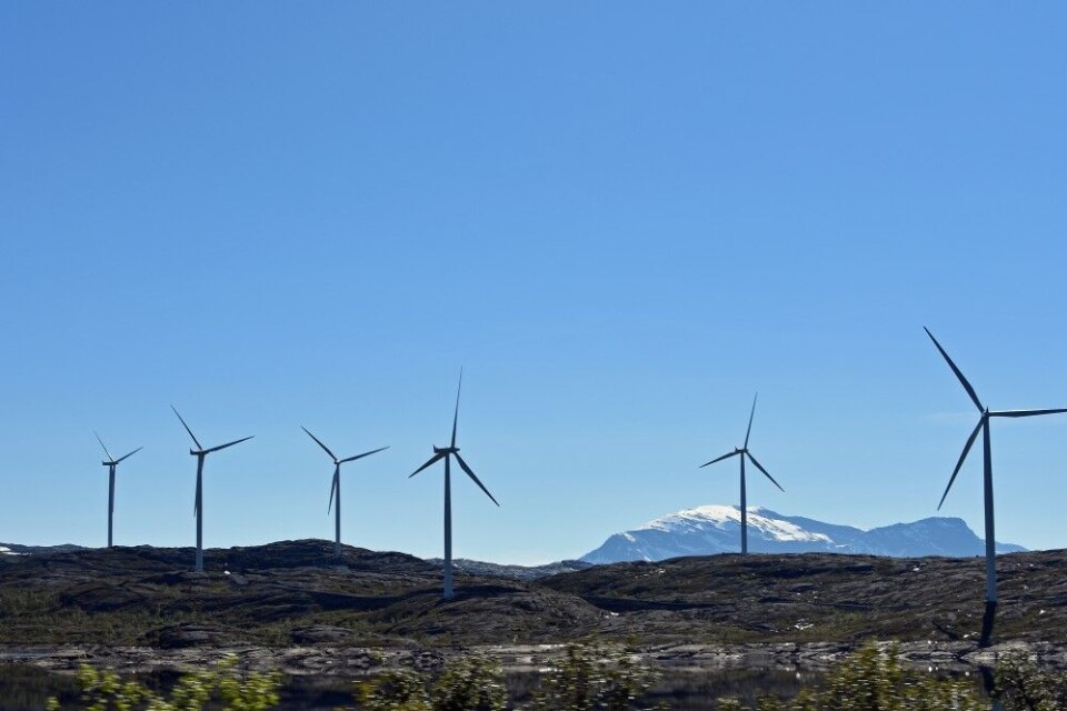 Wind mills at Riksgrensen. Photo: Thomas Nilsen