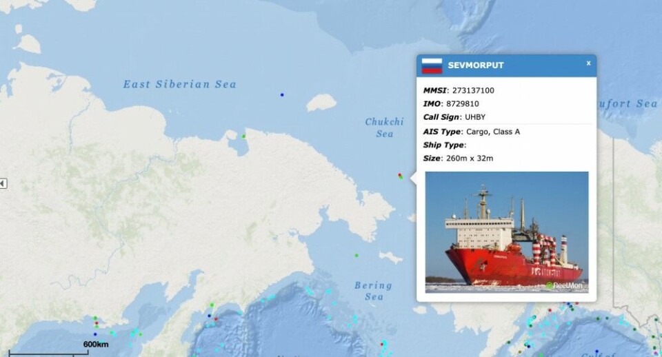 The “Sevmorput” sails on the Yenisey 29th of April 2022