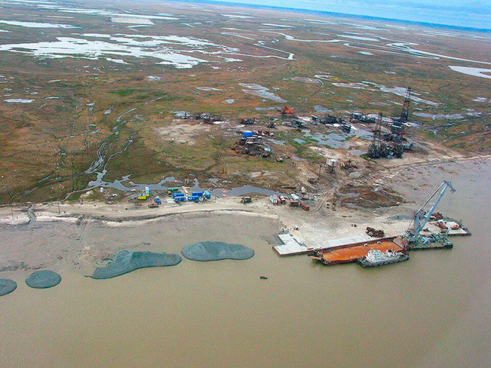 Seaport development along the shores of the Ob Bay. Photo: mrts.rf