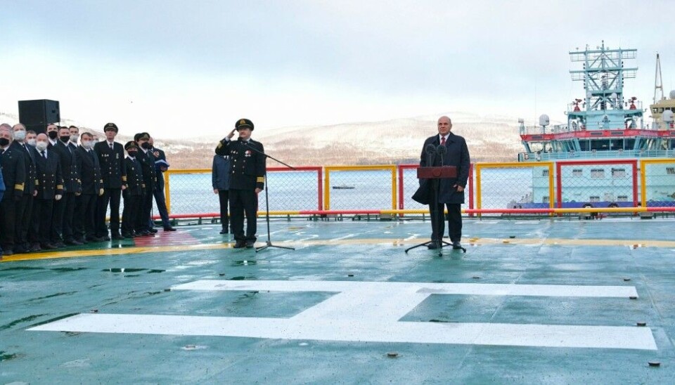 Prime Minister Mishustin believes the Northern Sea Route is becoming more important for Russia. Here during a visit to Murmansk in 2020. Photo: Government.ru