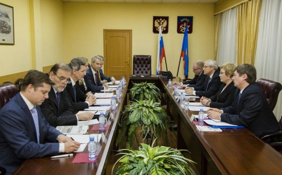 Norwegian State Secretary Tore Hattrem meets with Murmansk Governor Marina Kovtun. Photo: gov-murman.ru