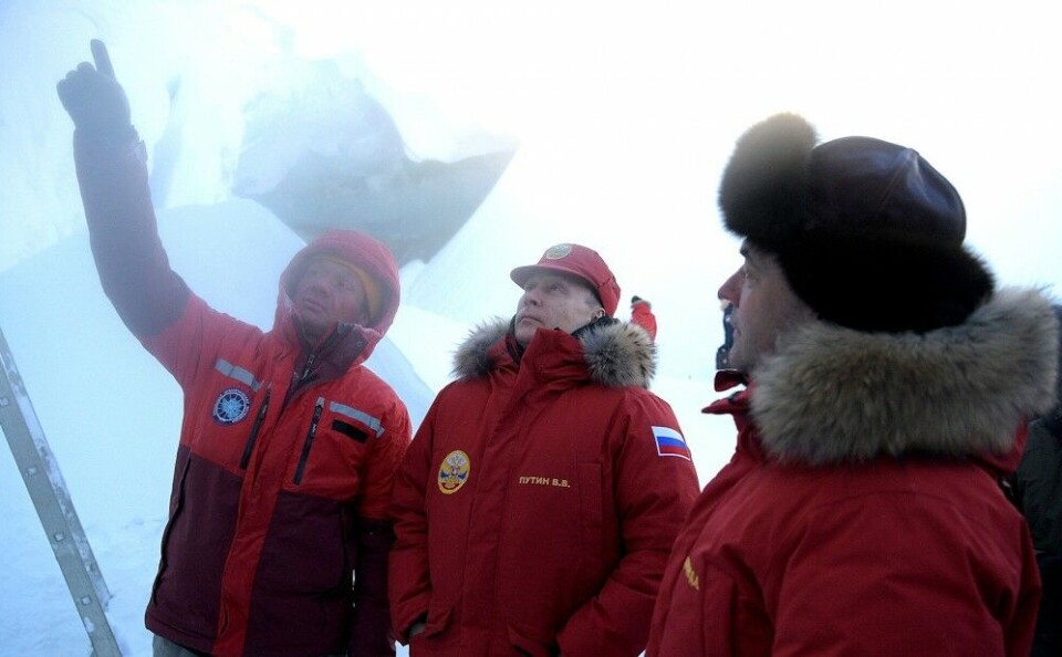 Putin has Arctic development as one of his top priorities. Here from a visit to the Franz Josef Land in 2017. Photo: Kremlin