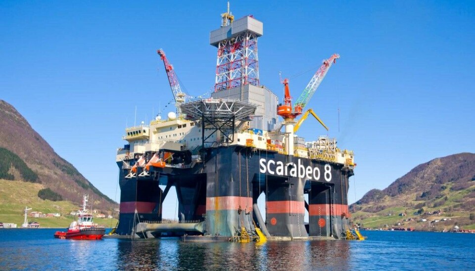 The Scarabeo-8 will soon drill in the far northern waters of the Wisting field. Photo: Saipem