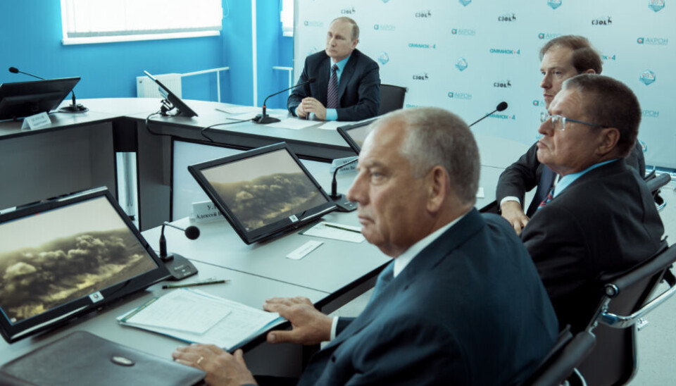President Vladimir Putin in 2016 attended launch of new Acron mine in Kola Peninsula. Photo: szfk.ru