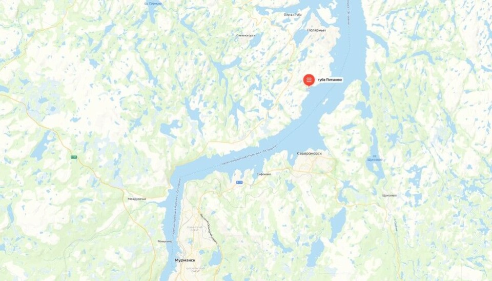 The projected site of the new oil terminal is only few kilometers from Northern Fleet headquarters Severomorsk.