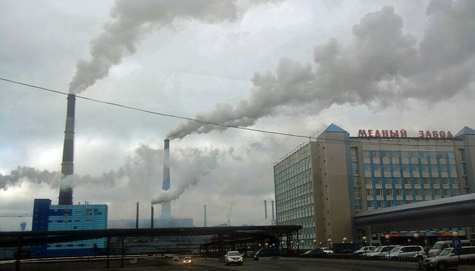 Nadezhda Metallurgical Plant in Norilsk on the Taymyr Peninsula. Photo: Thomas Nilsen