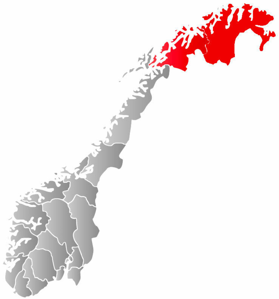 The counties of Troms and Finnmark combined