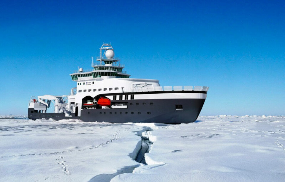 The “Kronprins Haakon”. Illustration from Rolls-Royce