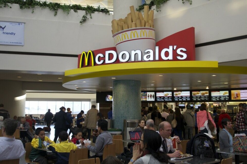 McDonalds fastfood resturant. Photo: Thomas Nilsen