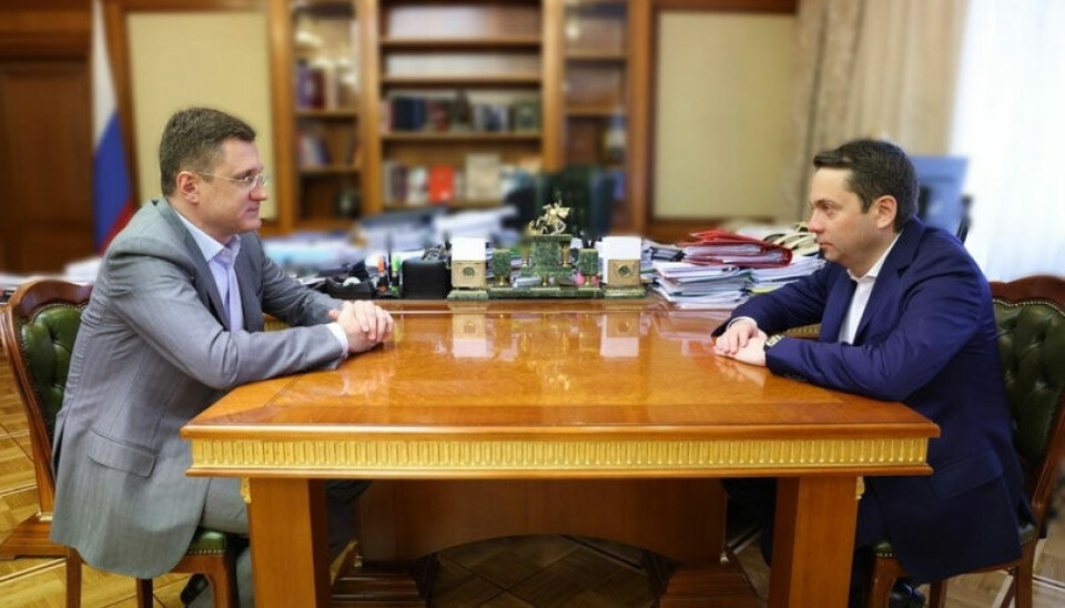 Deputy PM Aleksandr Novak (left) and Murmansk Governor Andrei Chibis have met several times over the last year. Photo: Chibis on VK