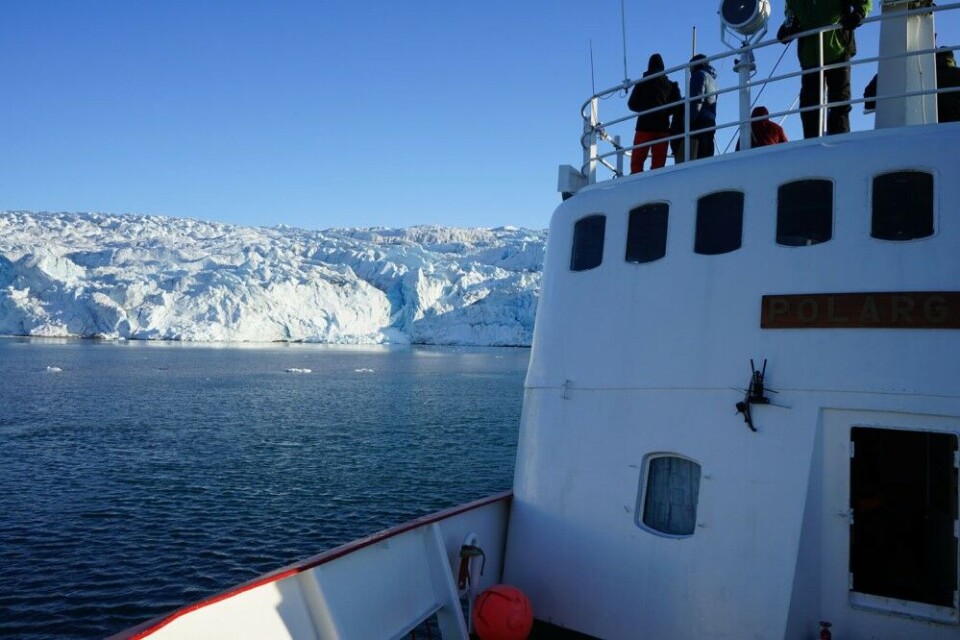 Sailing Svalbard is becoming more and more popular. Here from the Nordenskiöld glacier. Photo: Thomas Nilsen