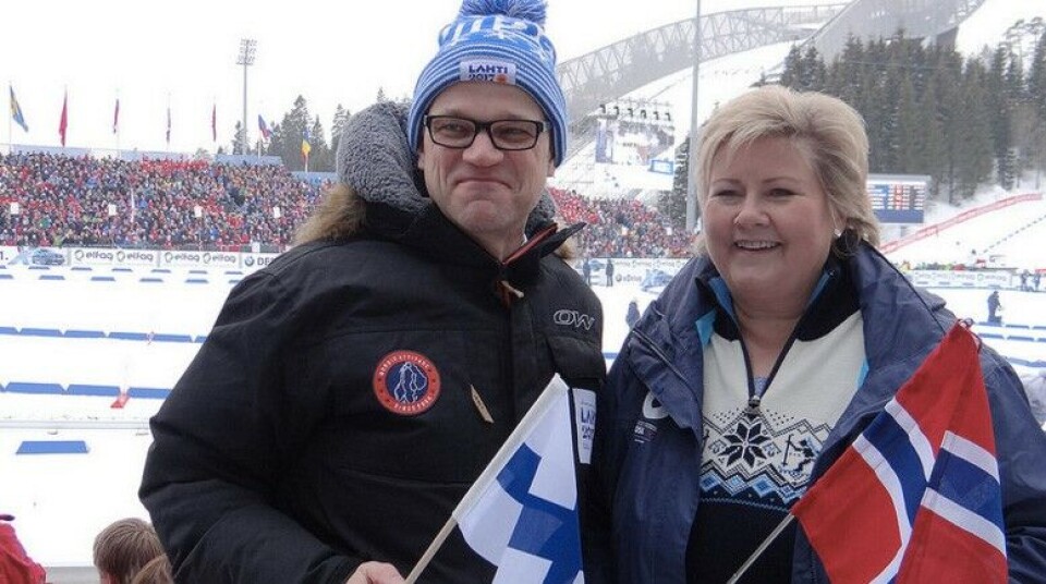Finnish PM Juha Sipilä would like to team up with Erna Solberg from neigboring Norway in construction of a new railway link to the Arctic Ocean. Photo: Anne Sjöholm, Finnish Government at Flickr