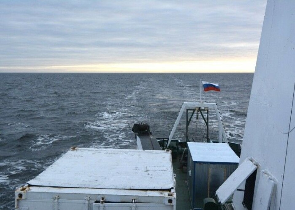 Arctic waters are opening up for shipping, but transit voyages on Northern Sea Route still plummet. Photo: Thomas Nilsen