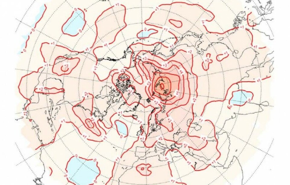 The Russian Arctic had the biggest temperature deviations on the planet in 2020. Map by Roshydromet