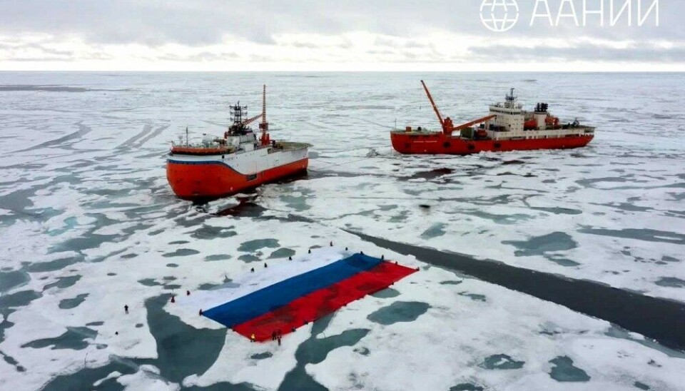 The Severny Polyus on its way towards remote Arctic waters as part of its second two-year polar expedition. Photo: Russian Arctic and Antarctic Research Institute
