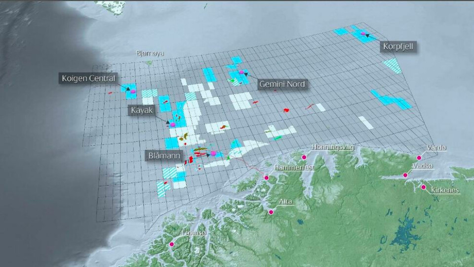 Statoil’s Barents well drilling 2017. Map by Statoil