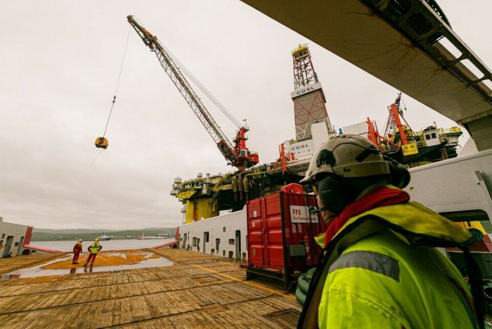 Chinese rig «Nan Hai Ba Hao» had a stop-over in Murmansk on its way to the Kara Sea. Photo: Gov-murman.ru
