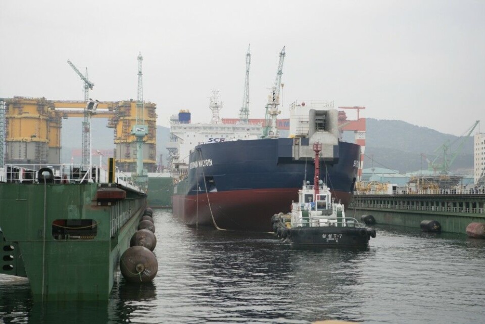 The 'Shturman Malygin' will deliver oil from the Novy Port field. Photo: Gazprom Neft
