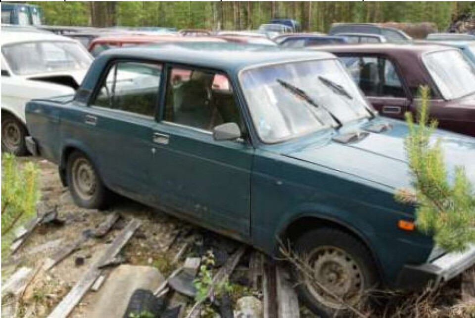 The majority of the cars are old Lada, like this one. Photo: Finnish Customs