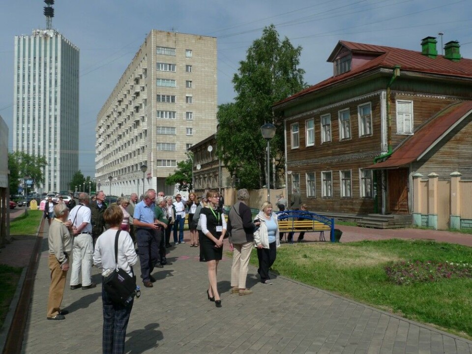 Tourists in Arkhangelsk. Photo: Thomas Nilsen