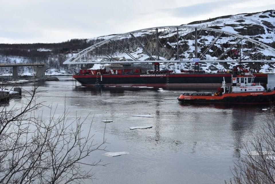 The new bridge for the road between Norway and Russia. Photo: Thomas Nilsen