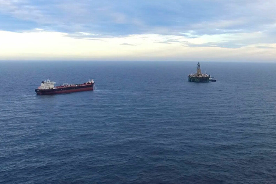 Semi-submersible rig “Leiv Eiriksson” drills in the Barents Sea. Photo: Lundin Petroluem