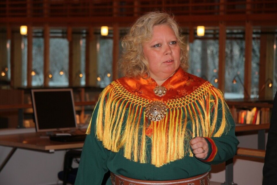 New Sami Parliament President Vibeke Larsen. Photo: Sami Parliament on Flickr