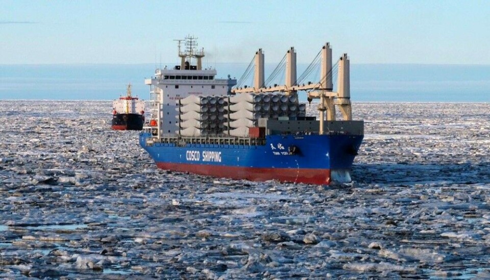 COSCO in Arctic waters. Photo: Rosatom