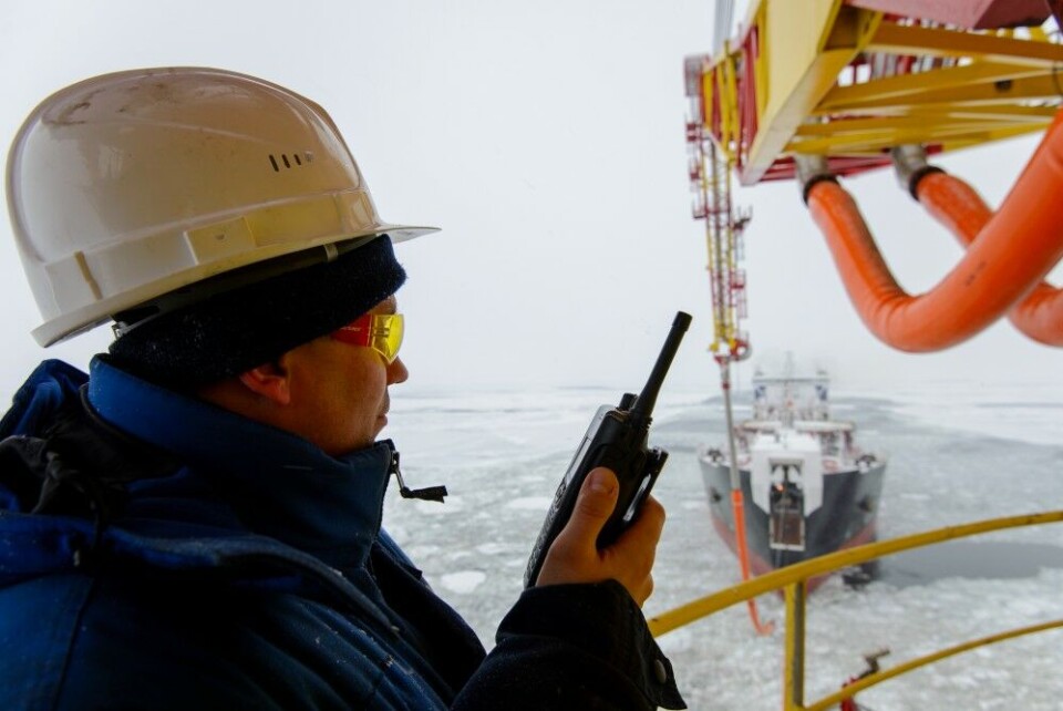 Prirazlomnaya has produced one million barrels of oil since the start in December 2013. Photo: Gazprom Neft