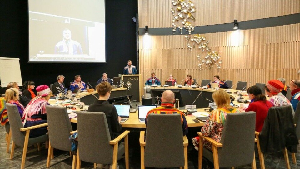 The Sámi Parliament plenary assembly. Photo: Johanna Alatorvinen