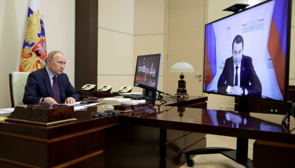 Онлайн-встреча Путина и Чибиса в апреле 2024 года. Фото: Kremlin.ru