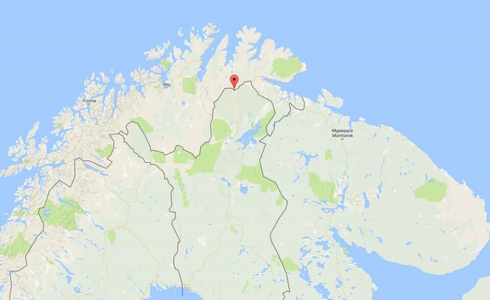 Utsjoki, Finland. Map by Google