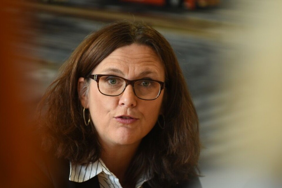 Cecilia Malmström is European Commissioner for Trade. Photo: Thomas Nilsen
