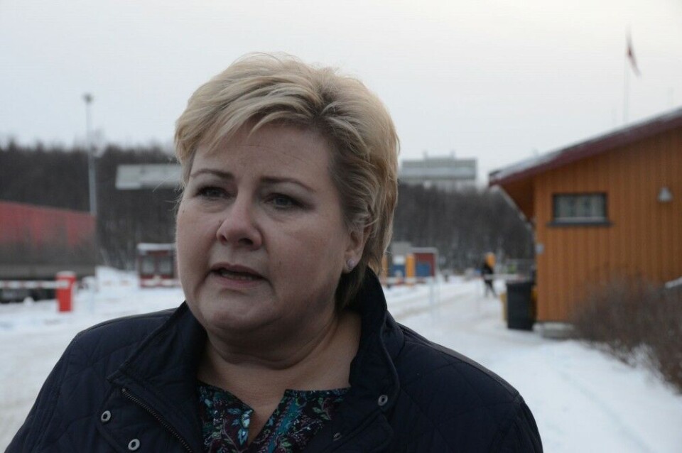 Norwegian PM Erna Solberg. Photo: Atle Staalesen