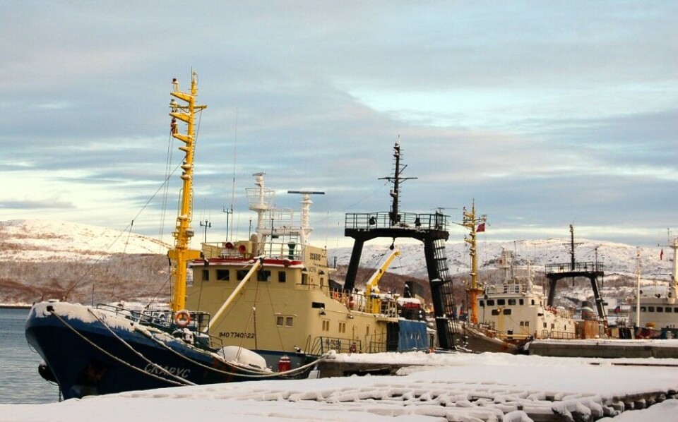 Russian trawlers. Photo: Atle Staalesen