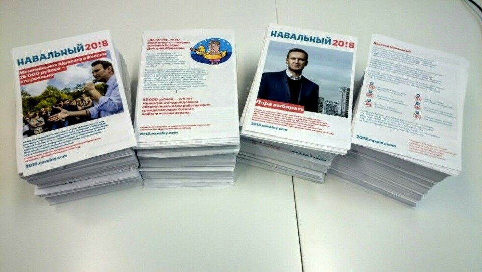 Aleksey Navalny's promotion papers. Photo: vk.com/teamnavalny_mur
