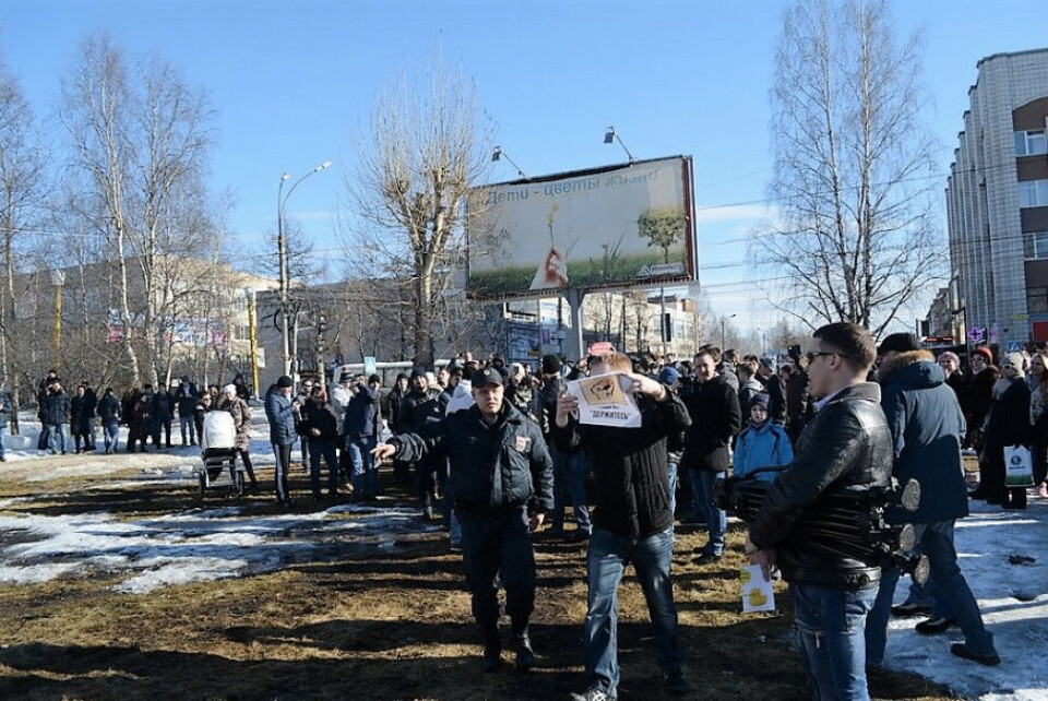 Protesters in Ukhta, Komi Republic. Photo: Dmitry Belykh, 7x7-journal.ru