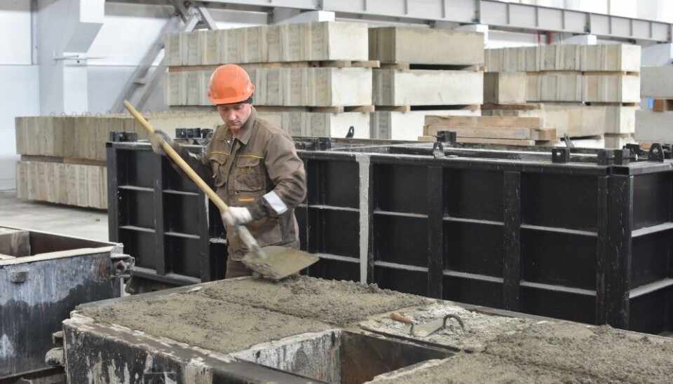 Making smaller pile caps at Ølen Betong Murmansk. Photo: Thomas Nilsen