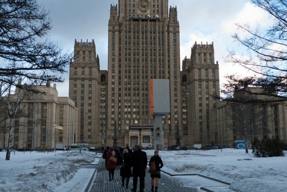 Russian Foreign Ministry building in Moscow. Photo: Thomas Nilsen
