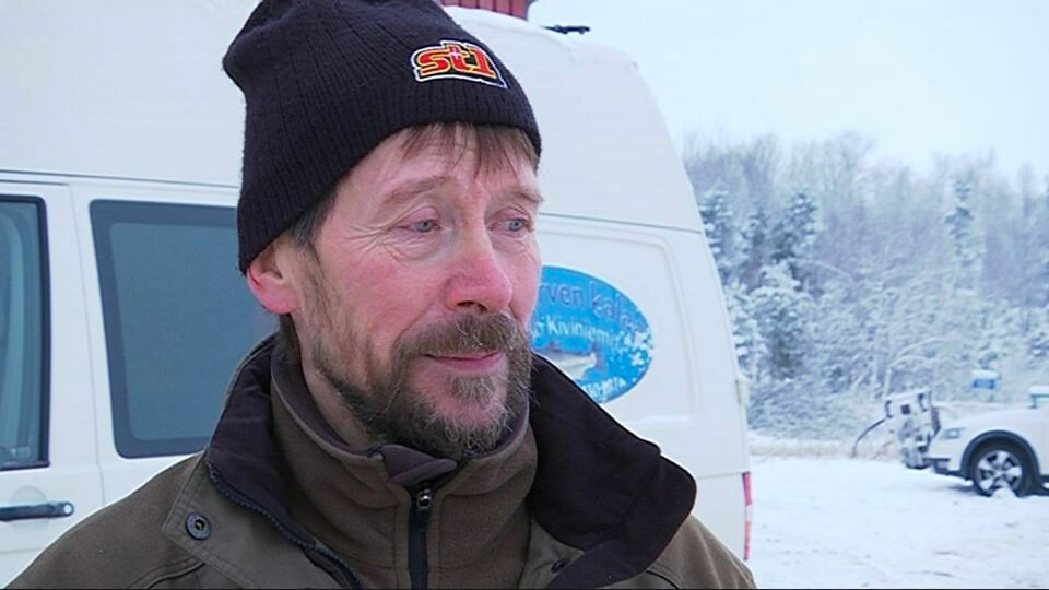 Fisherman Veikko Kiviniemi. Photo: Mikkal Morottaja / Yle