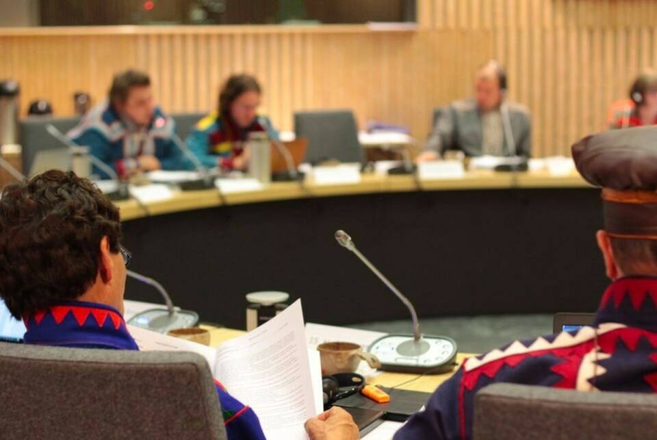 Meeting in the Sámi Parliament. Photo: Linda Tammela / Yle