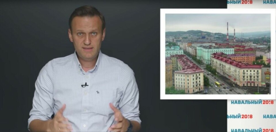 Screenshot from Navalny YouTube